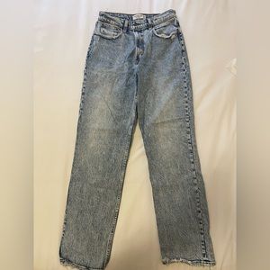 Abercrombie 90s Ultra High Rise Acid Wash Jeans